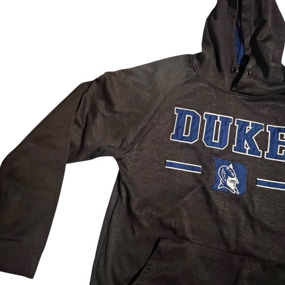 Men's Colosseum Duke Blue Devils Hoodie Sweatshirt Gray Heather Graphite Medium - Picture 4 of 10